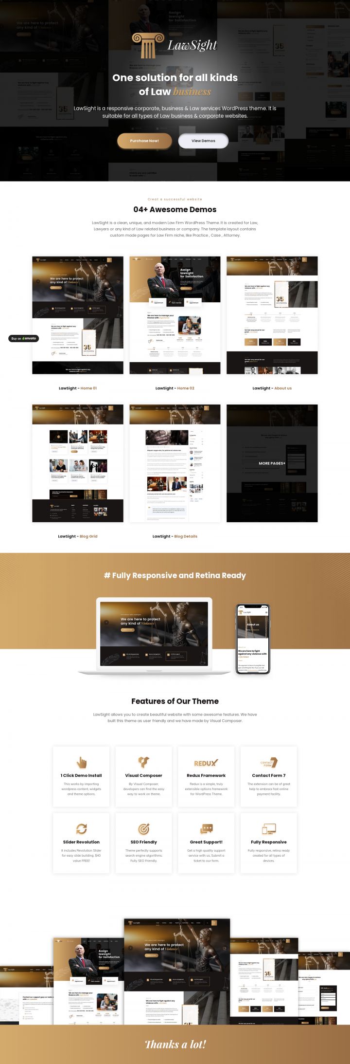 WordPress шаблон ThemeForest Lawsight