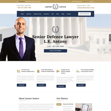 ThemeForest Lawyer & Justice