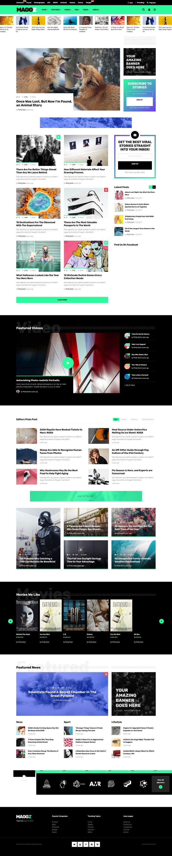 WordPress шаблон ThemeForest Maggz