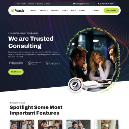 ThemeForest Maxiz