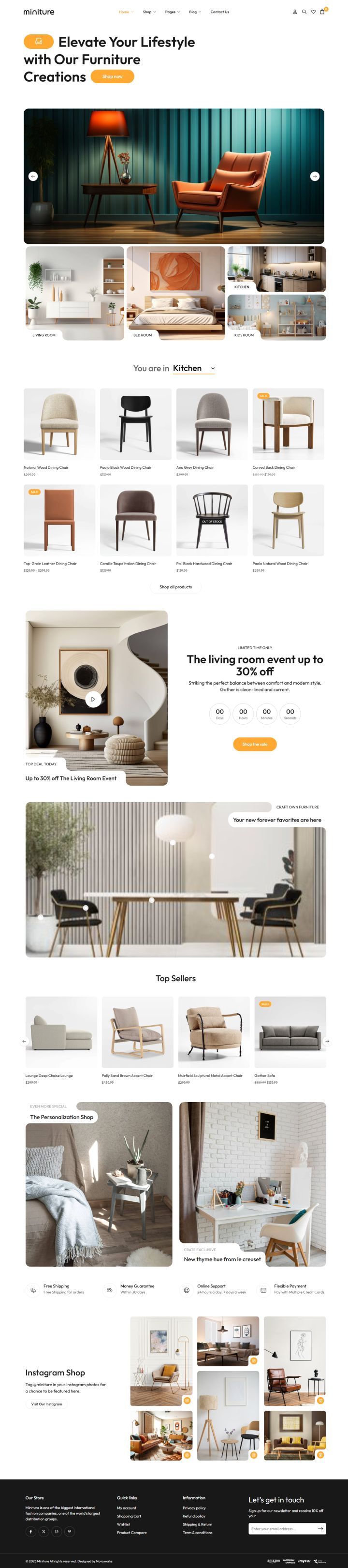 WordPress шаблон ThemeForest Miniture