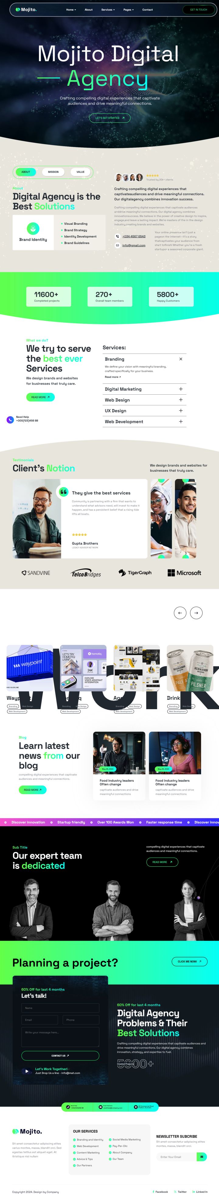 WordPress шаблон ThemeForest Mojito