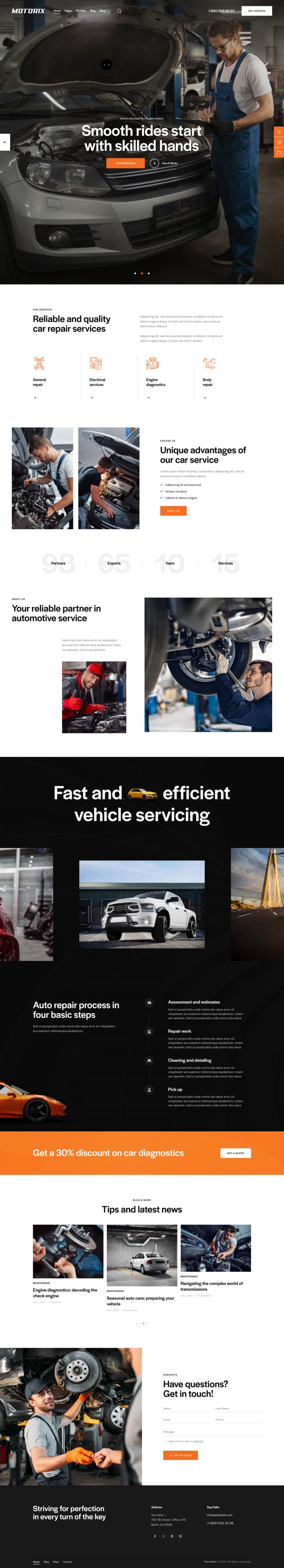 WordPress шаблон ThemeForest Motorix
