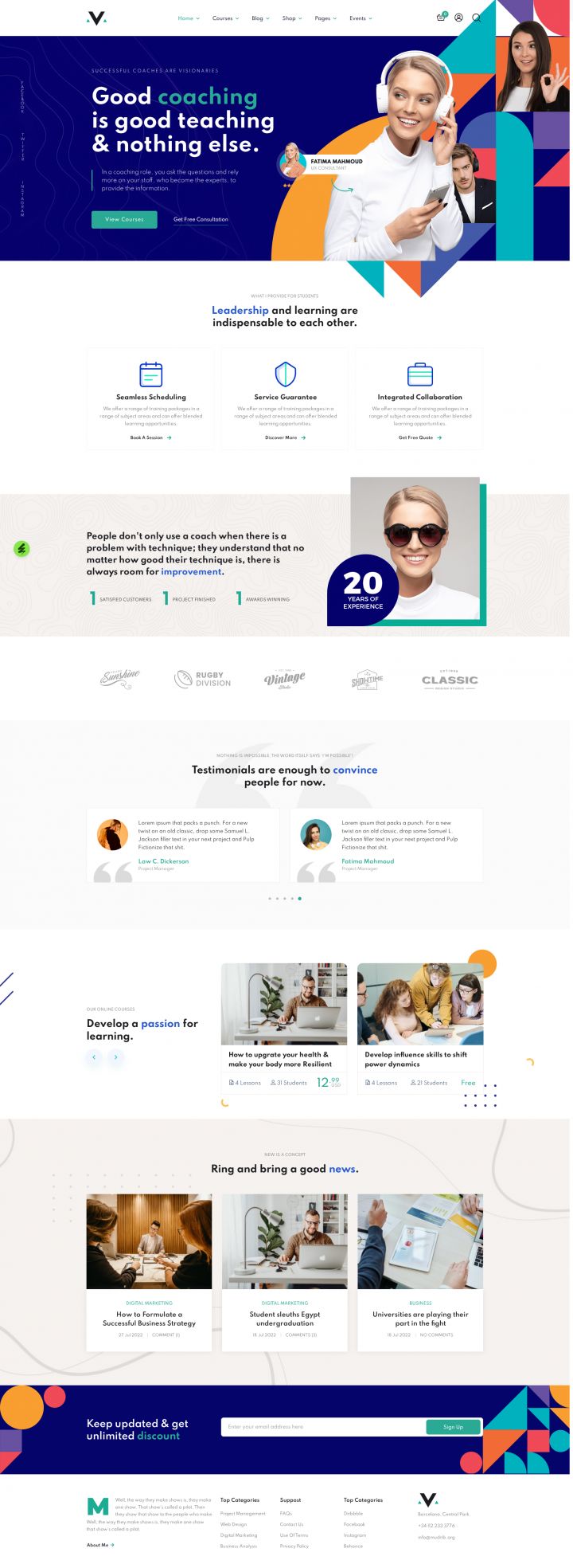 WordPress шаблон ThemeForest Mudarib