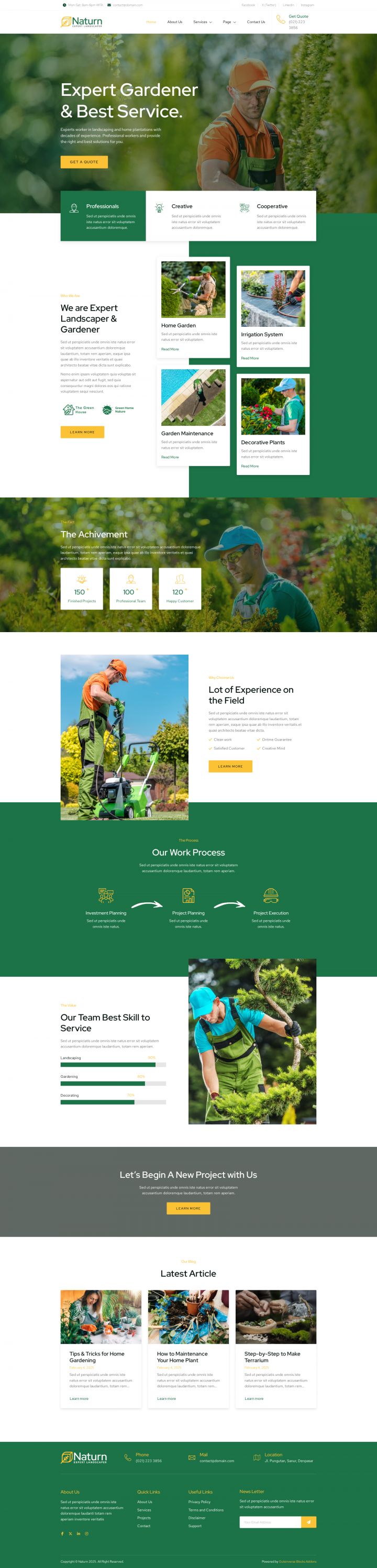 WordPress шаблон ThemeForest Naturn