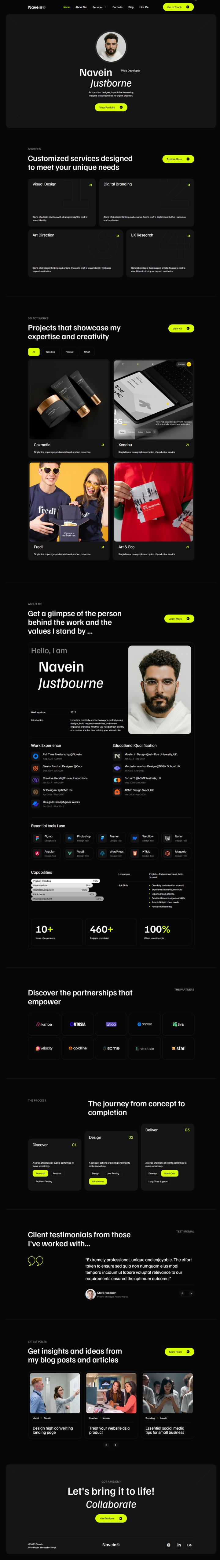 WordPress шаблон ThemeForest Navein