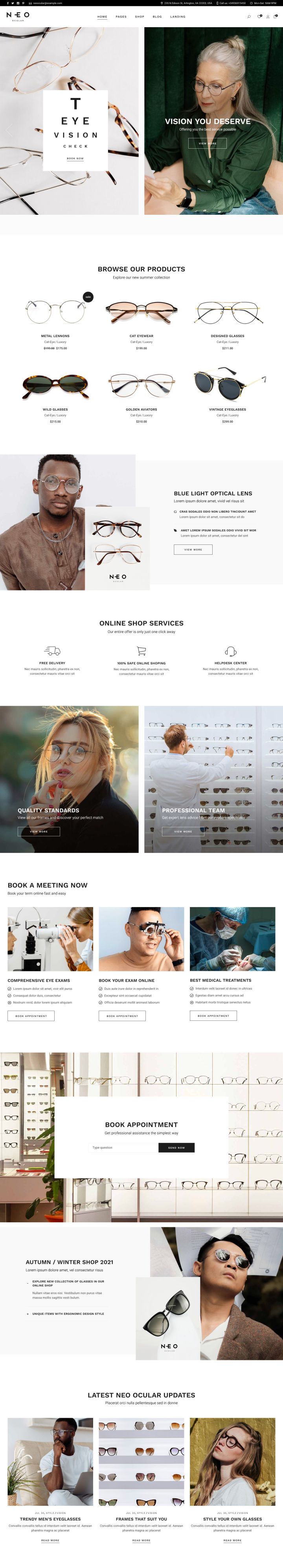 WordPress шаблон ThemeForest Neo Ocular