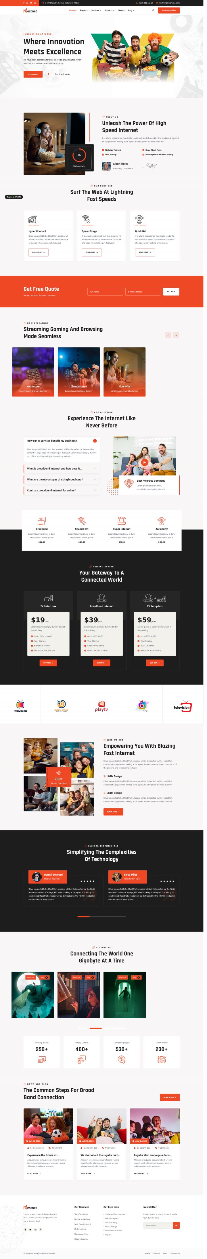 WordPress шаблон ThemeForest Nestnet