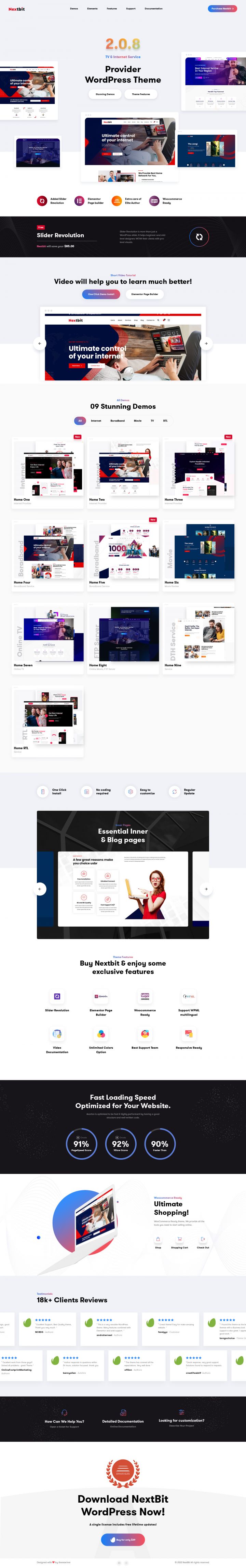 WordPress шаблон ThemeForest Nextbit