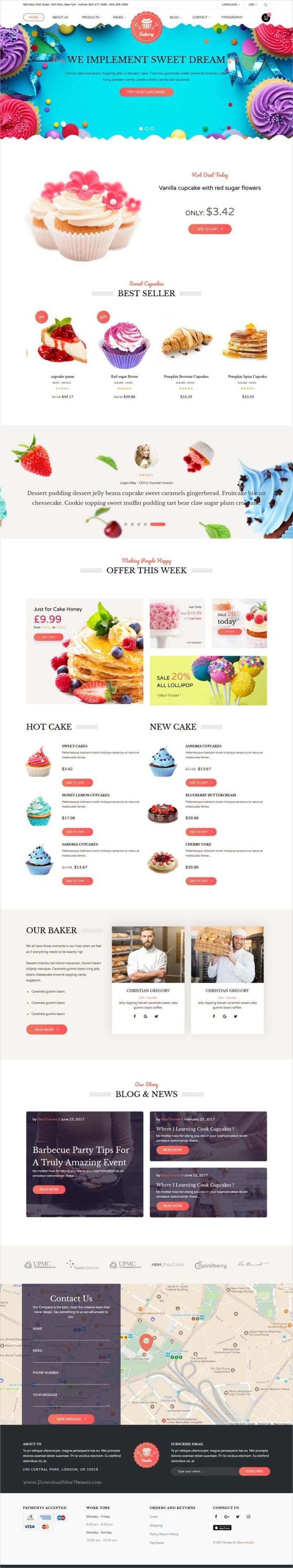 WordPress шаблон ThemeForest Noucake