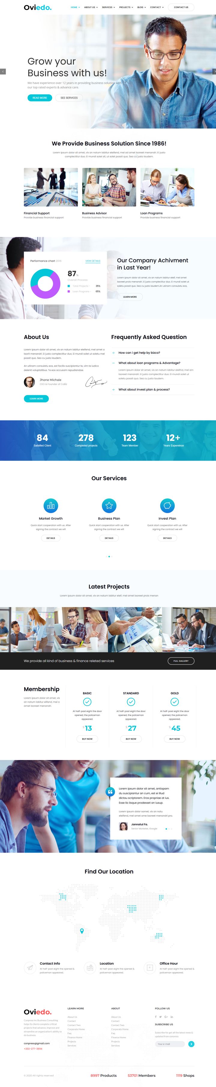 WordPress шаблон ThemeForest Oviedo