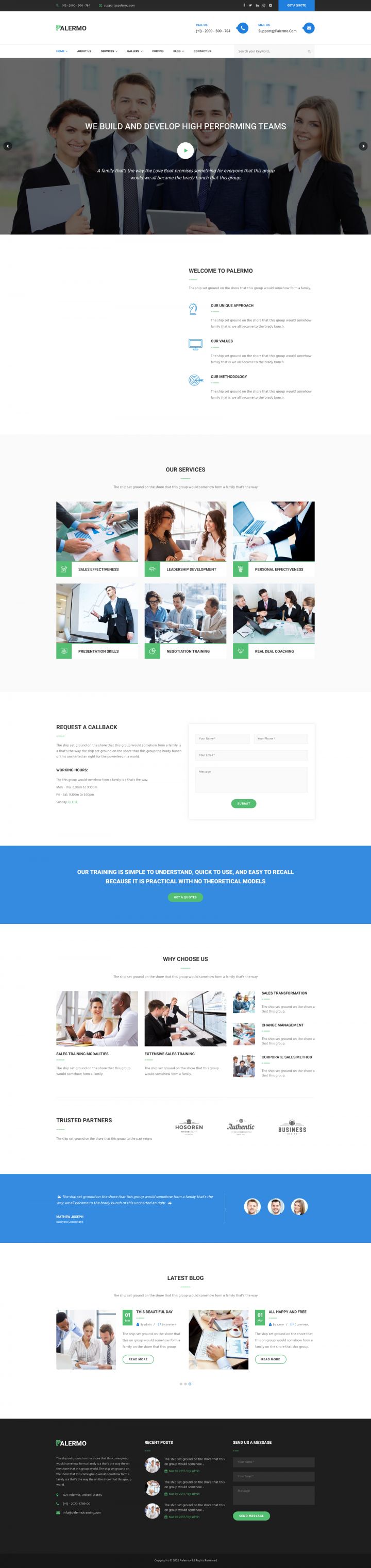 WordPress шаблон ThemeForest Palermo