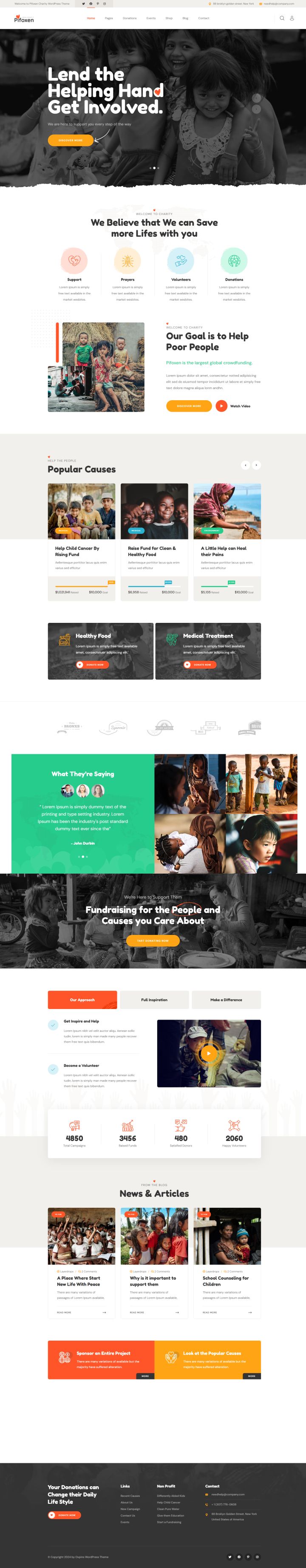 WordPress шаблон ThemeForest Pifoxen