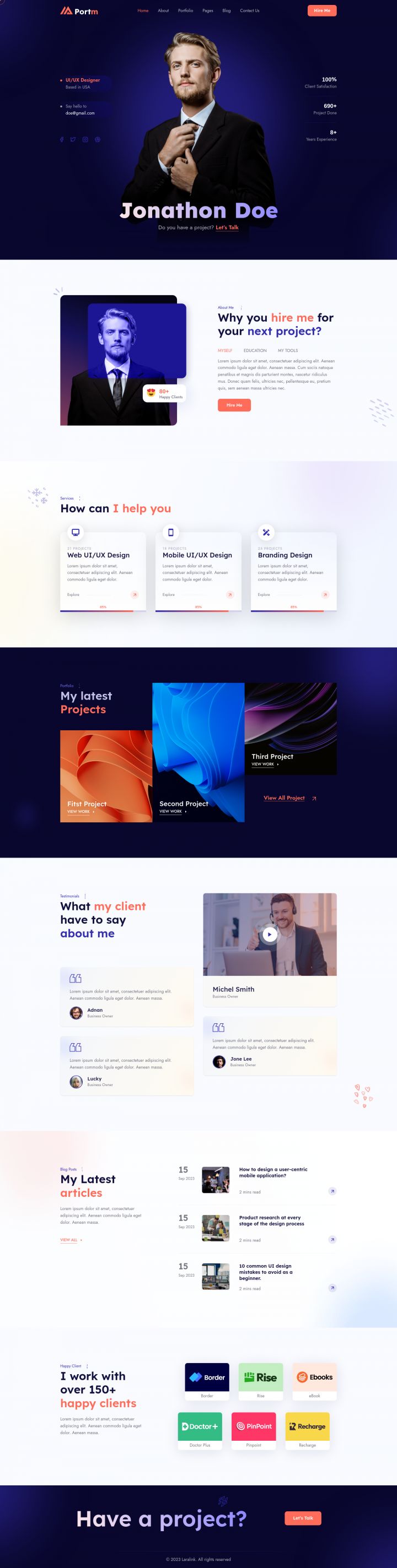 WordPress шаблон ThemeForest Portm