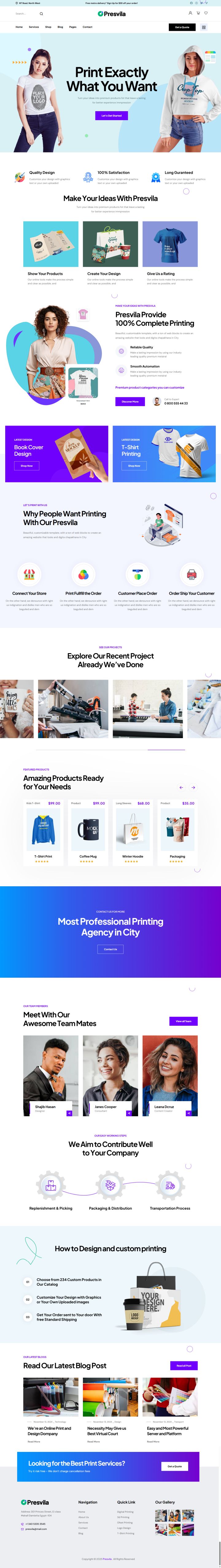 WordPress шаблон ThemeForest Presvila