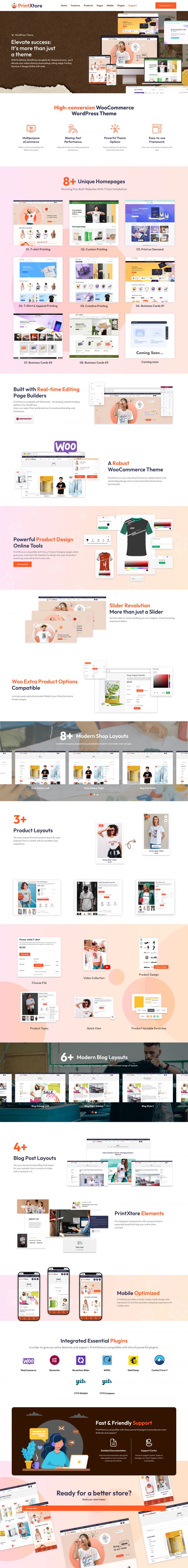 WordPress шаблон ThemeForest PrintXtore
