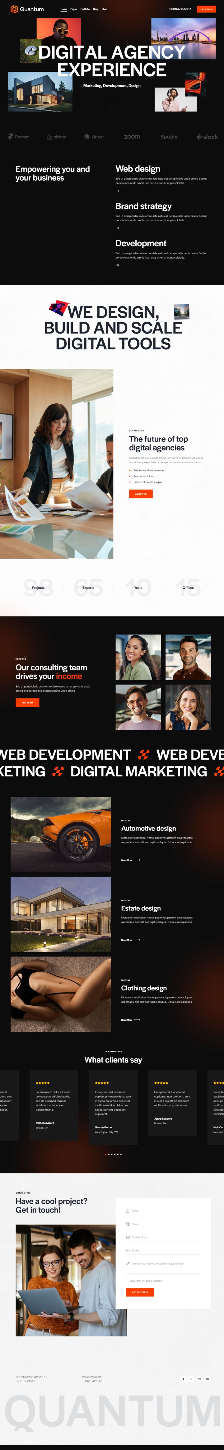 WordPress шаблон ThemeForest Quantum