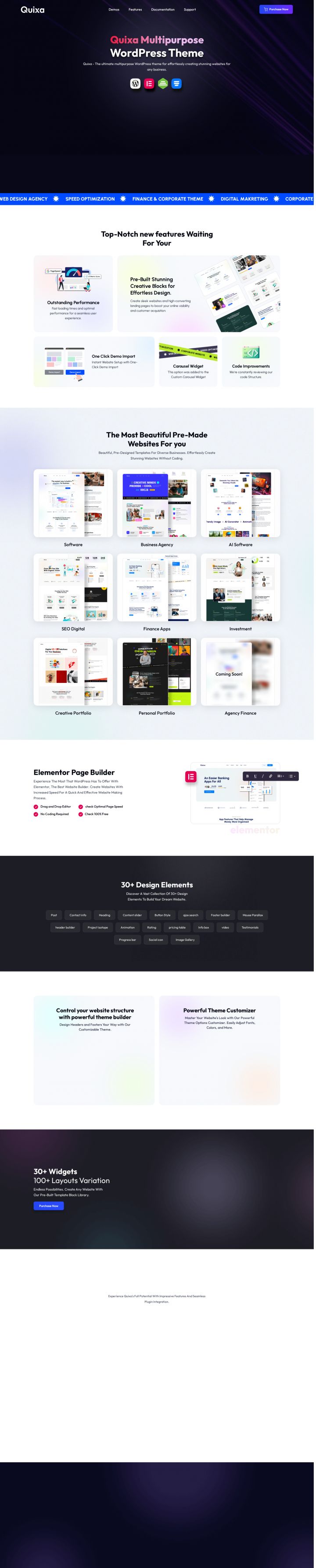 WordPress шаблон ThemeForest Quixa