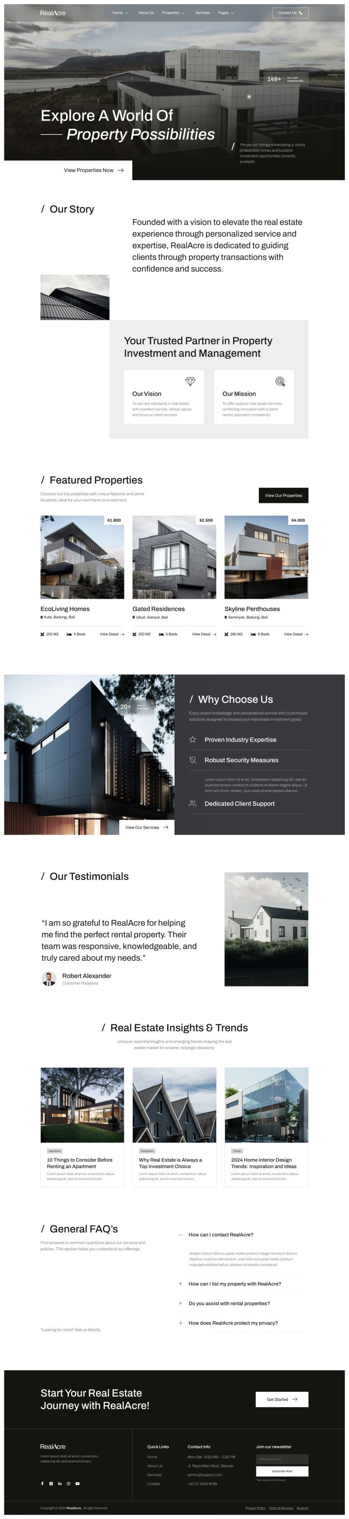 WordPress шаблон ThemeForest RealAcre