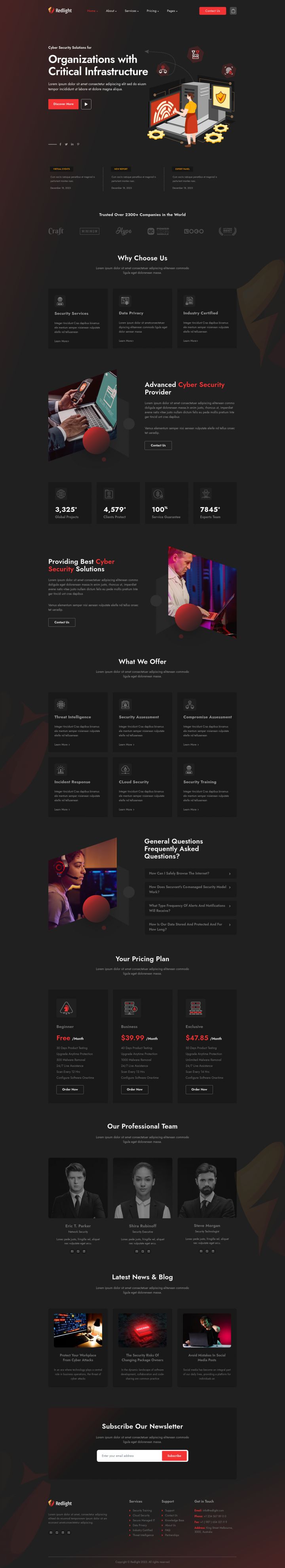 WordPress шаблон ThemeForest Redlight