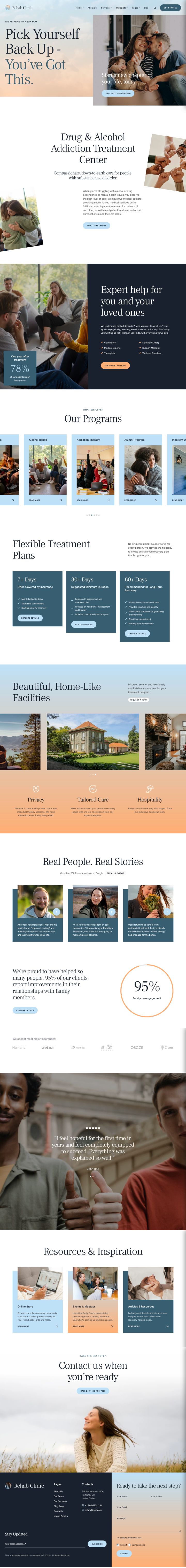 WordPress шаблон ThemeForest Rehab Clinic