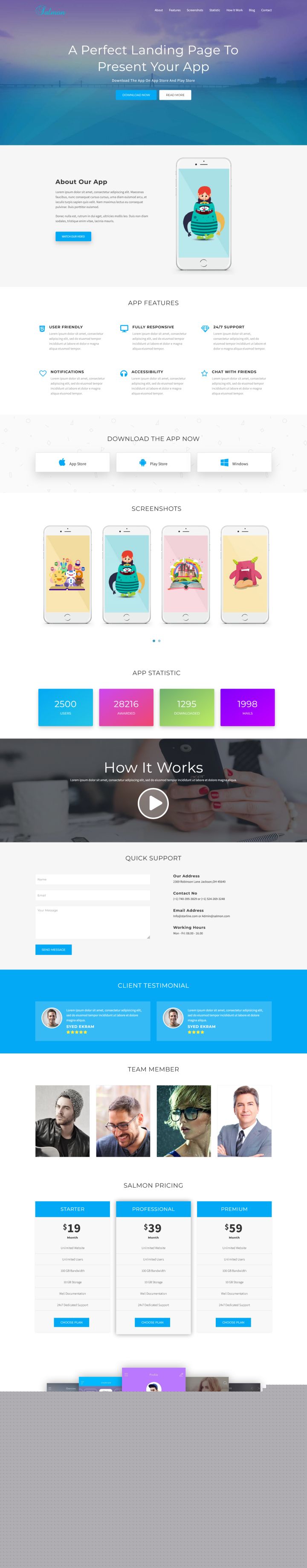 WordPress шаблон ThemeForest Salmon