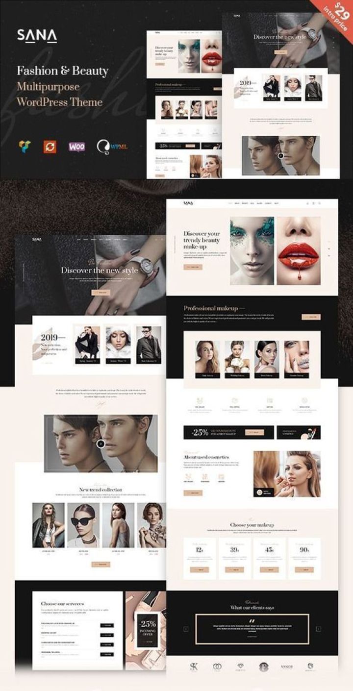 WordPress шаблон ThemeForest Sana