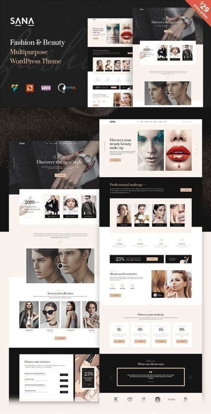 WordPress шаблон ThemeForest Sana