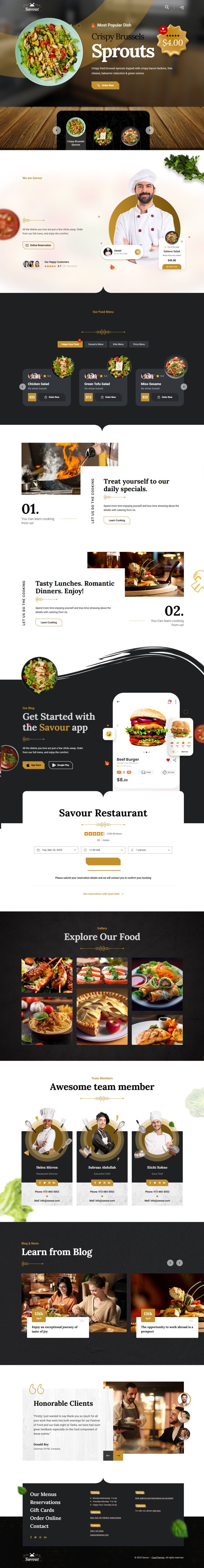 WordPress шаблон ThemeForest Savour