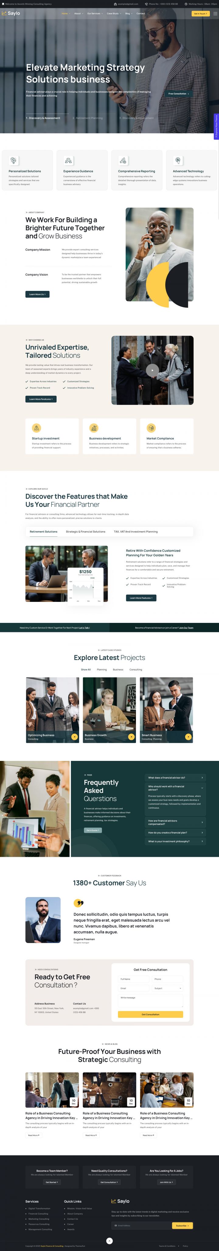 WordPress шаблон ThemeForest Saylo