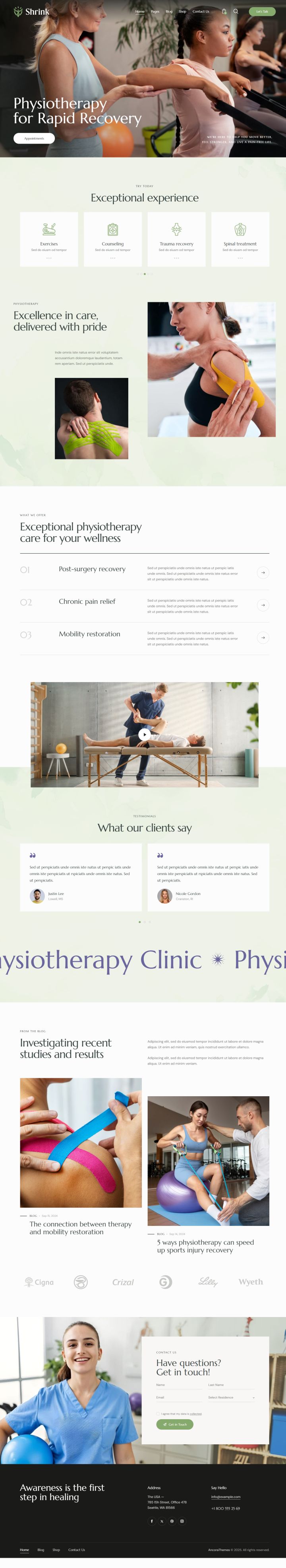 WordPress шаблон ThemeForest Shrink
