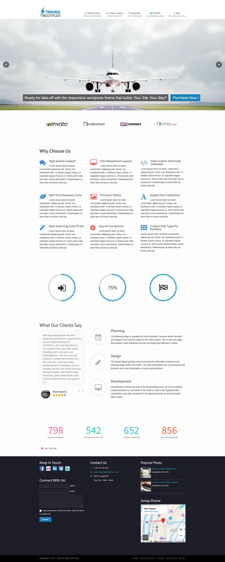 WordPress шаблон ThemeForest Striking