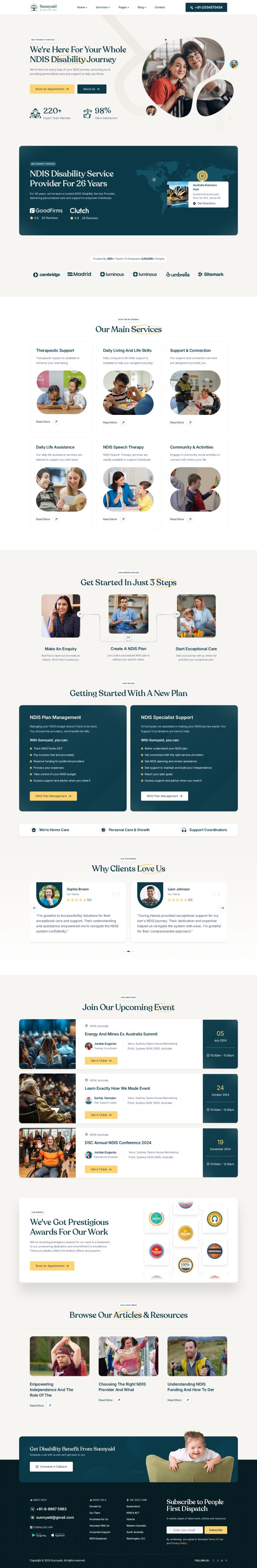 WordPress шаблон ThemeForest Sunnyaid