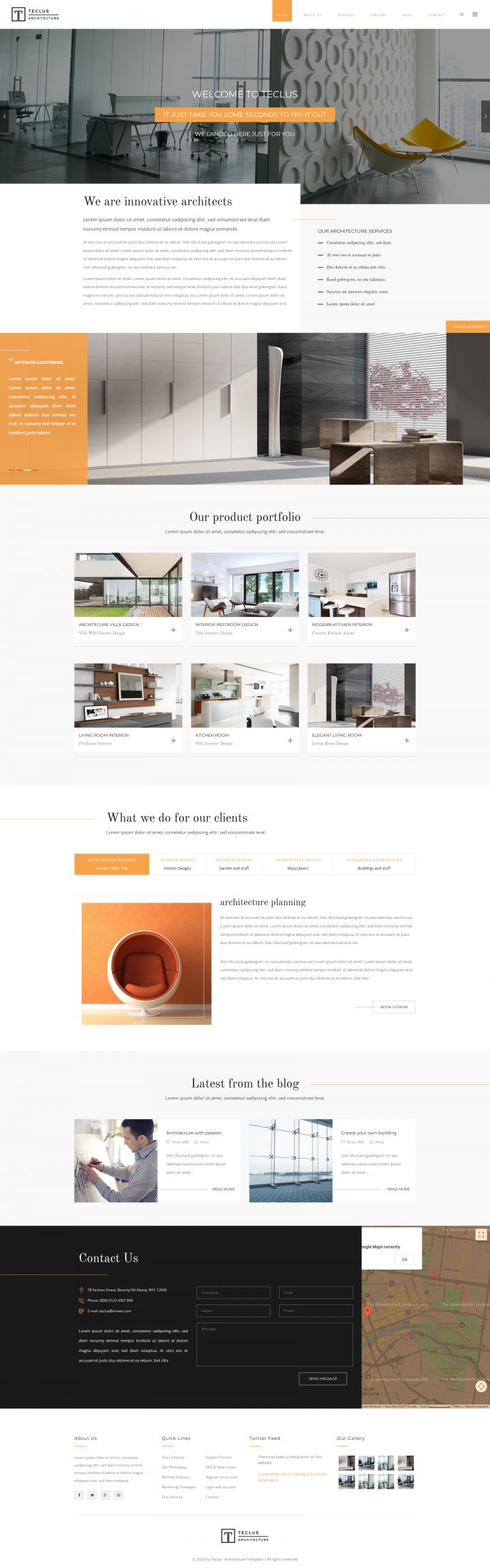 WordPress шаблон ThemeForest Teclus