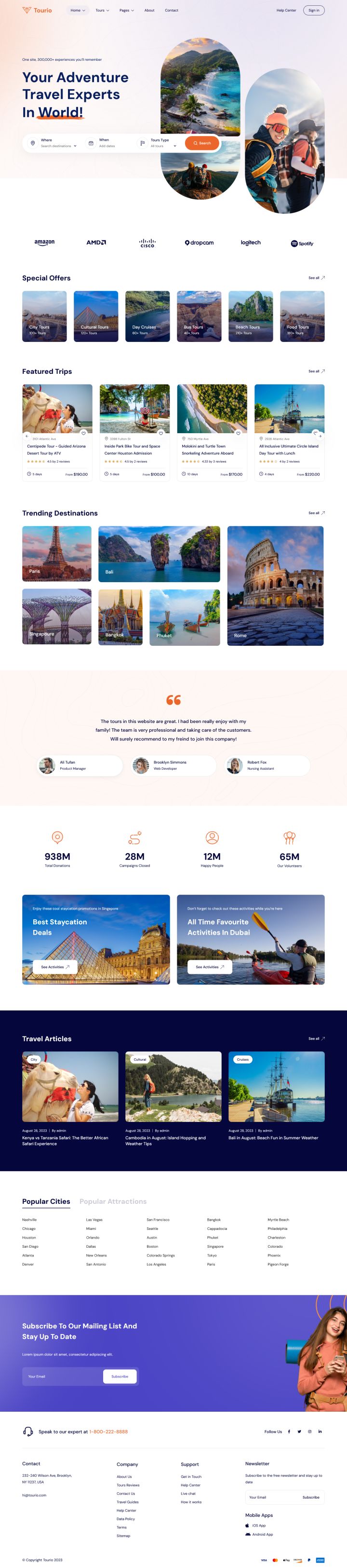 WordPress шаблон ThemeForest Tourio