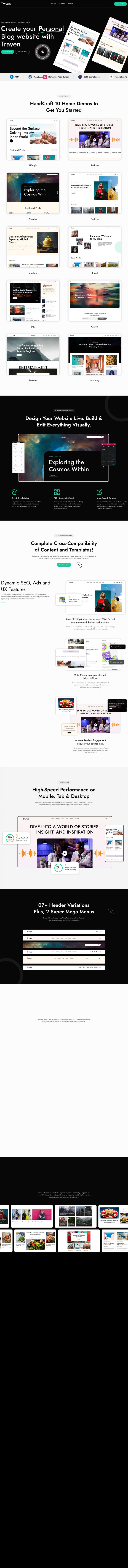 WordPress шаблон ThemeForest Traven