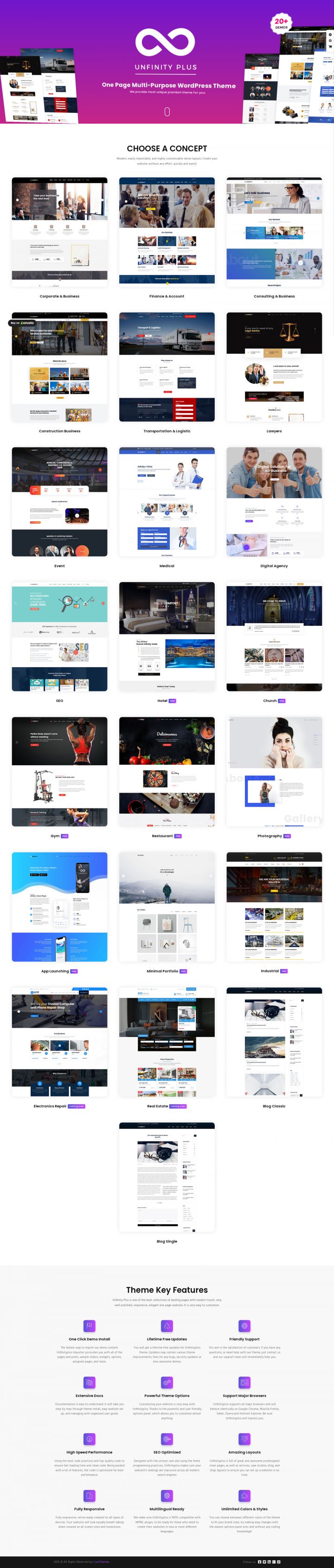 WordPress шаблон ThemeForest Unfinity