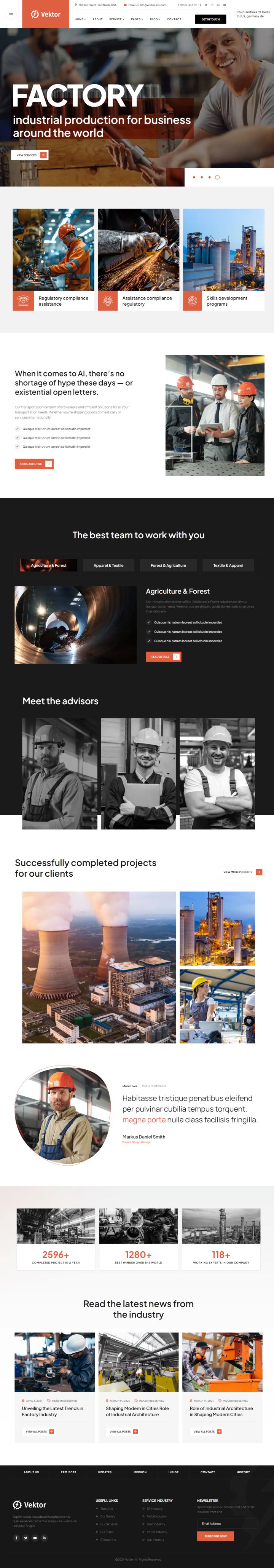WordPress шаблон ThemeForest Vektor