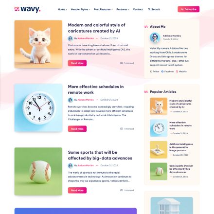 ThemeForest Wavy