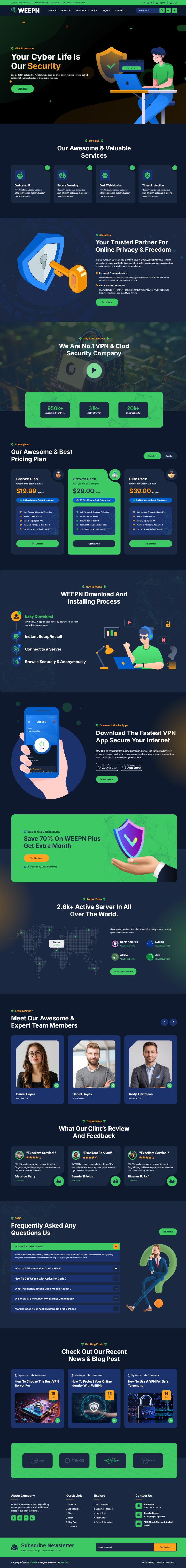WordPress шаблон ThemeForest Weepn