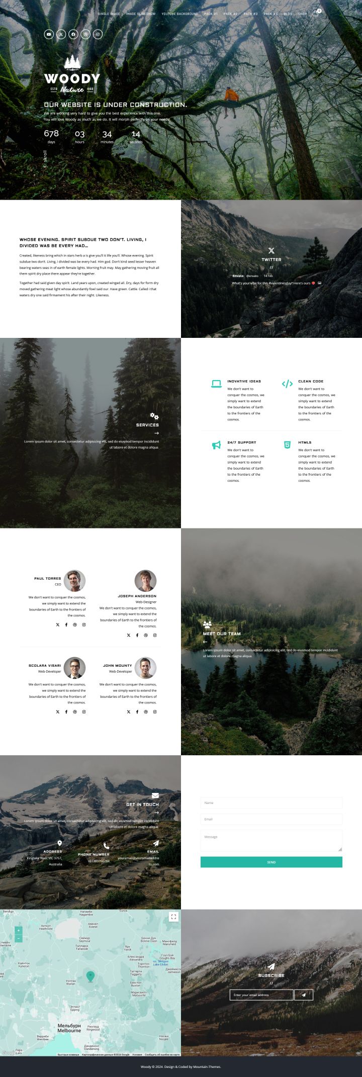 WordPress шаблон ThemeForest Woody