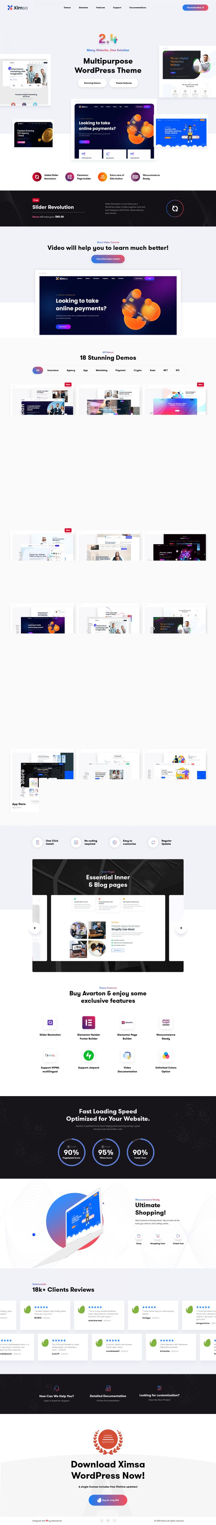 WordPress шаблон ThemeForest Ximsa