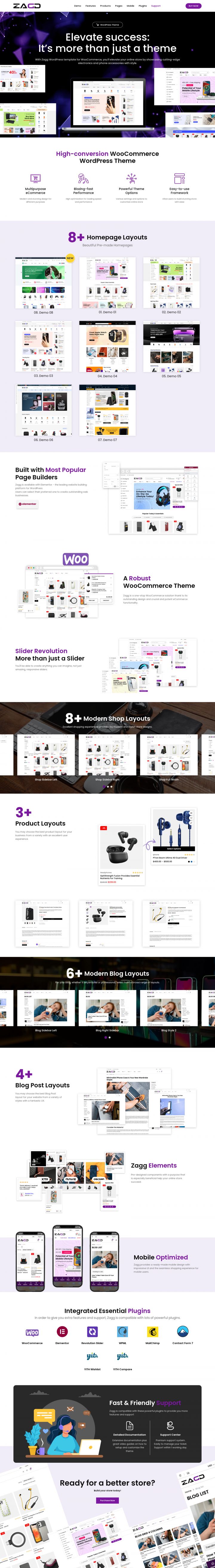 WordPress шаблон ThemeForest Zagg