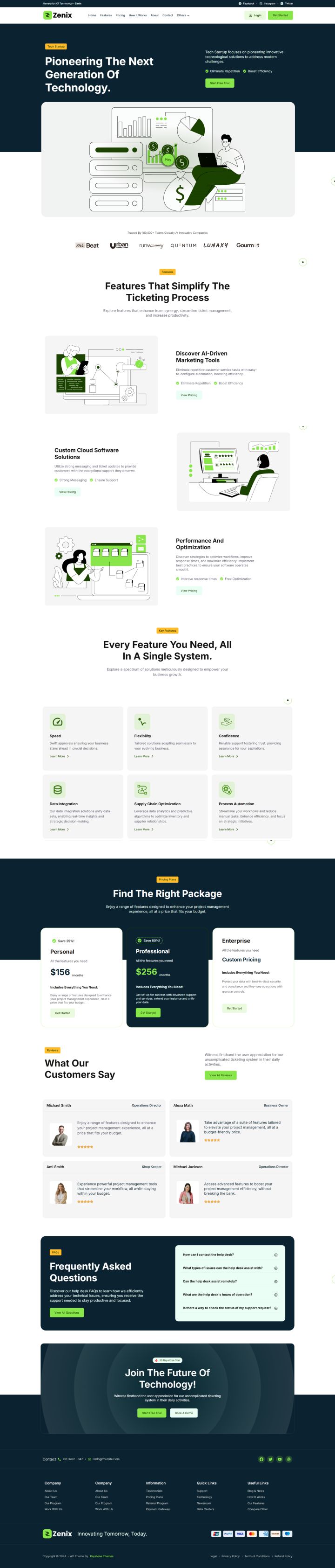 WordPress шаблон ThemeForest Zenix