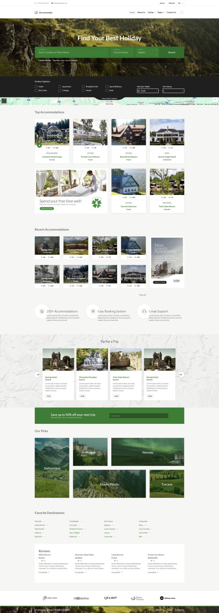 Шаблон ThemeForest Accommodo WordPress шаблон ThemeForest Accommodo