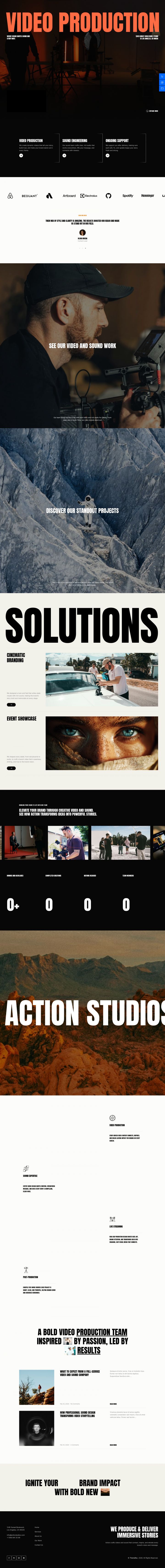 WordPress шаблон ThemeForest Action