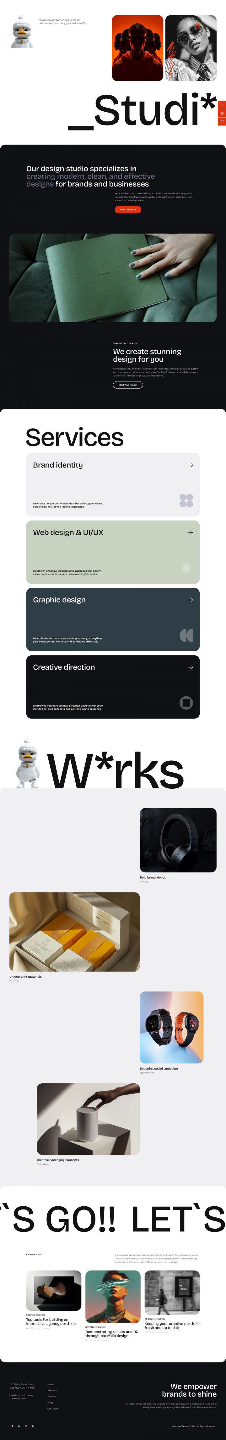WordPress шаблон ThemeForest Aery