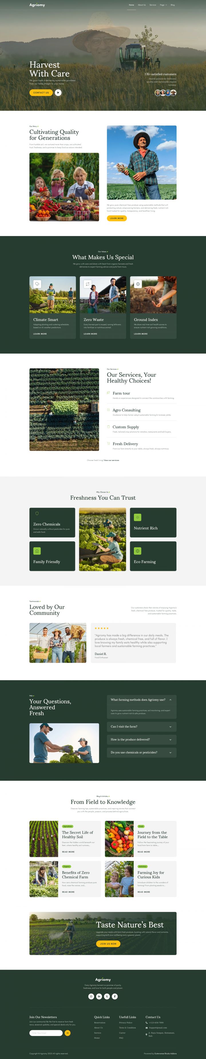 Шаблон ThemeForest Agriomy WordPress шаблон ThemeForest Agriomy