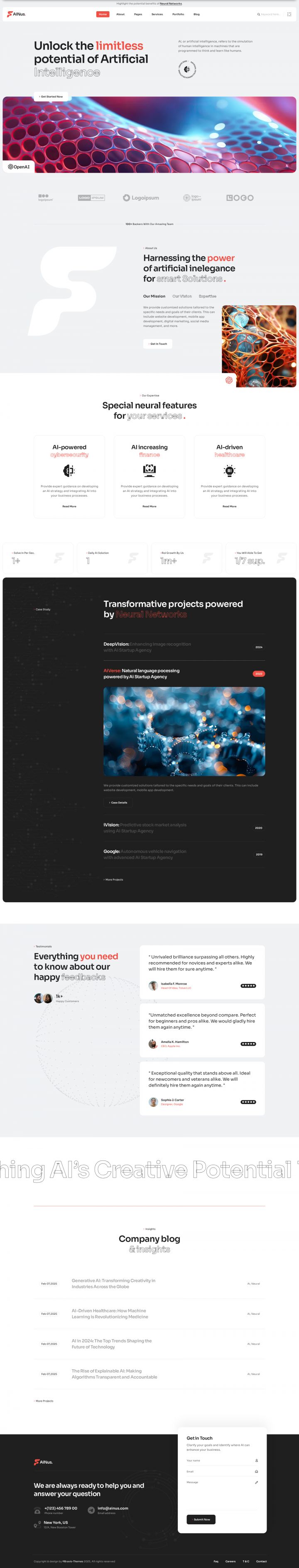 WordPress шаблон ThemeForest Ainus