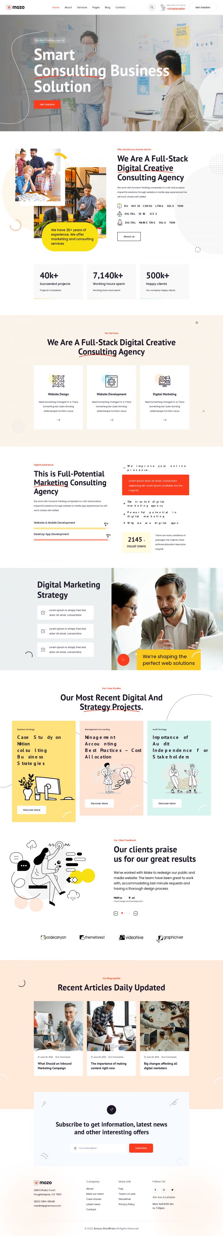 WordPress шаблон ThemeForest Amozo